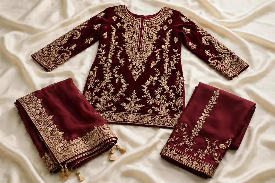 Gulnaar Embroidered 3-Piece