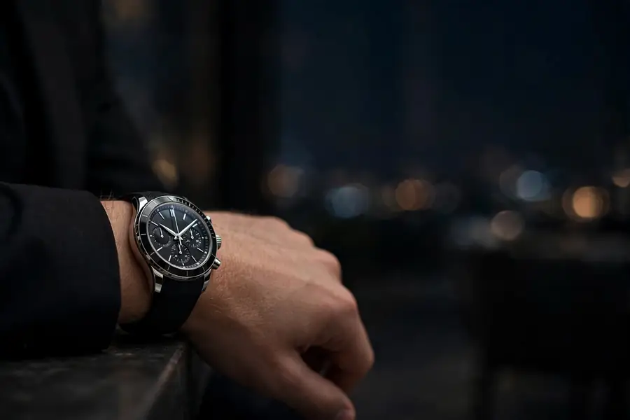 Classic Tan watch on wrist