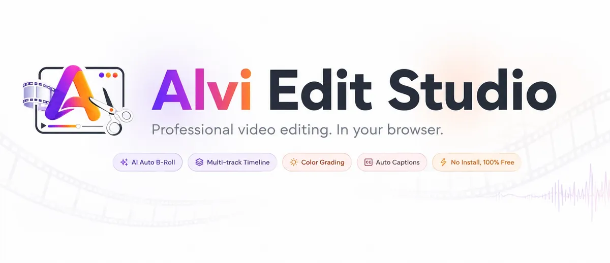 Alvi Edit Studio browser video editor